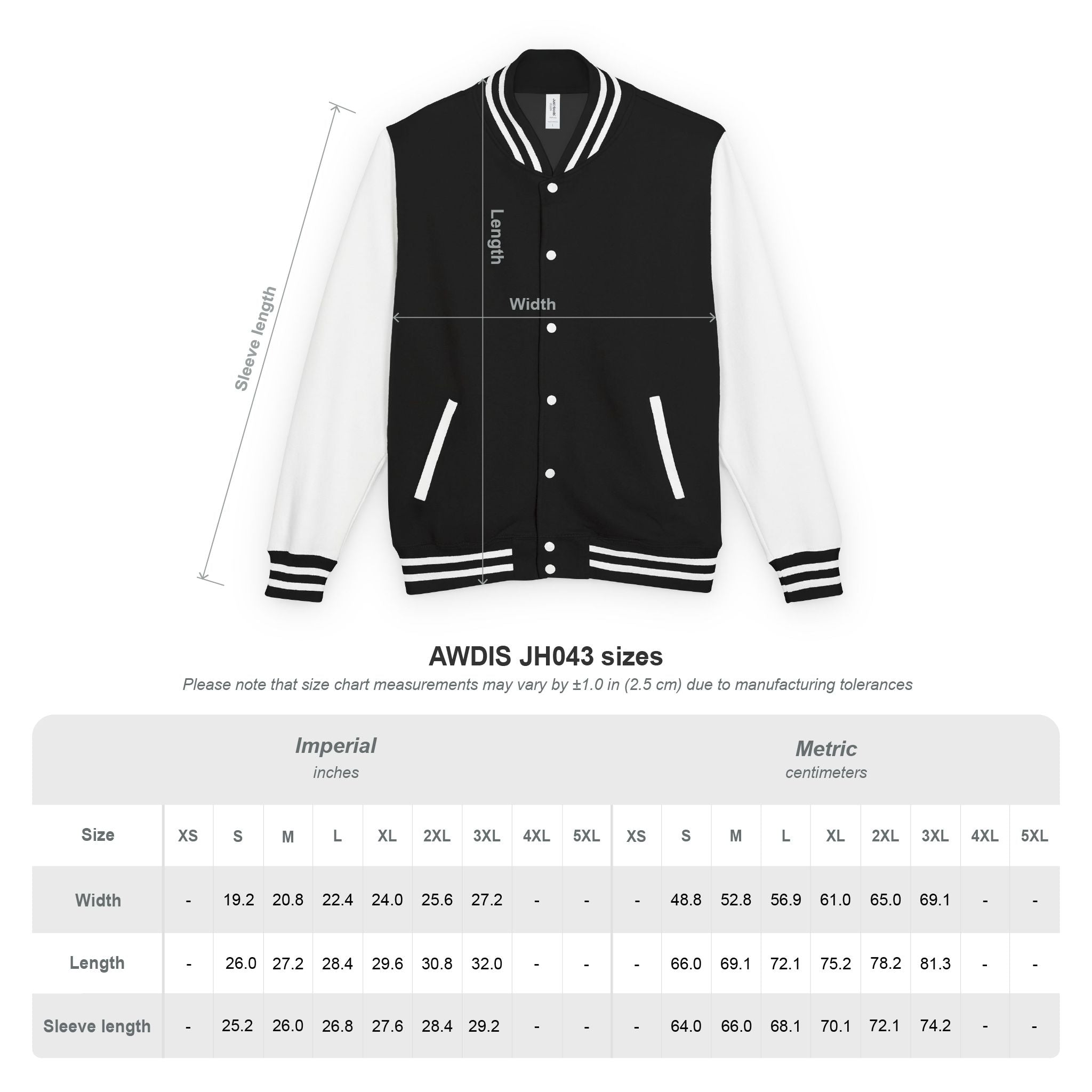 Veste Noir et Blanc avec Écusson