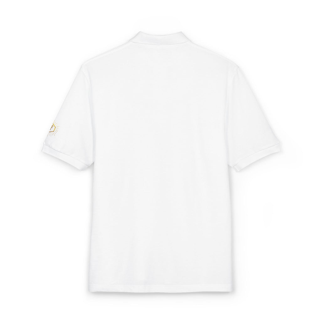 Polo Noir avec logo Doré
