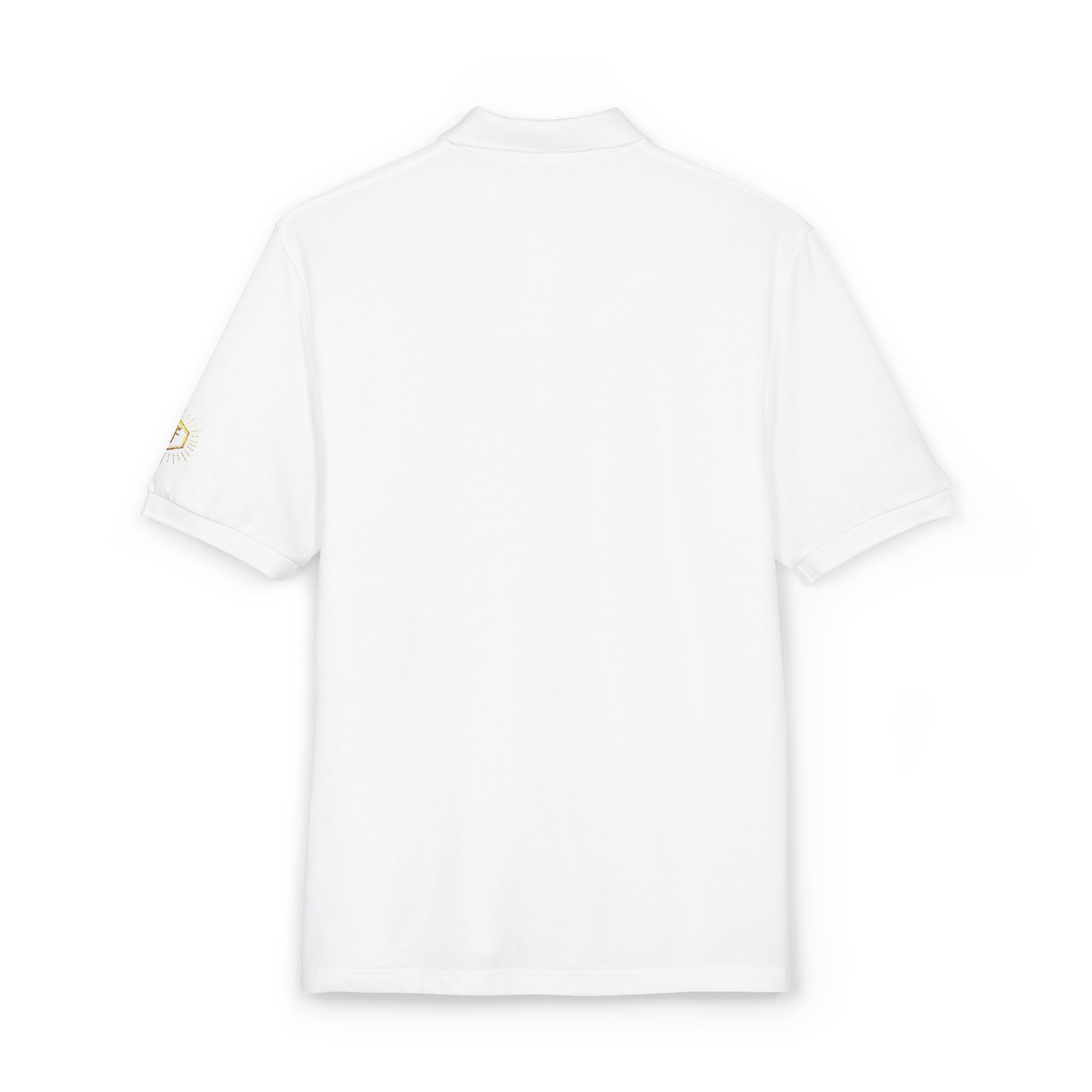 Polo Noir avec logo Doré