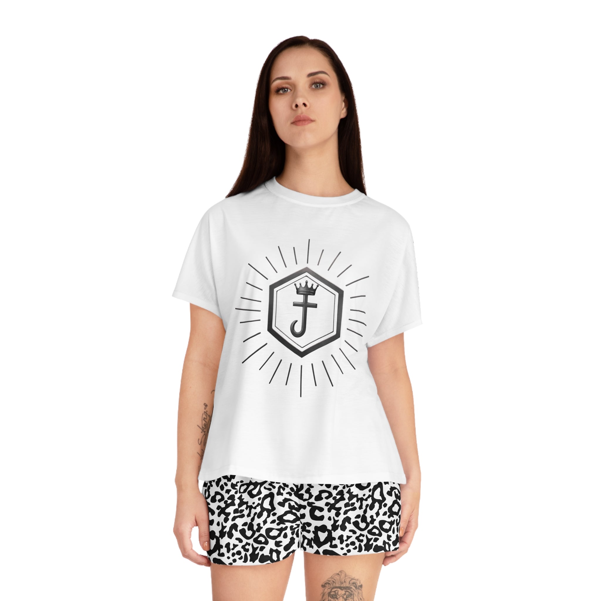 Ensemble Pyjama court Léopard