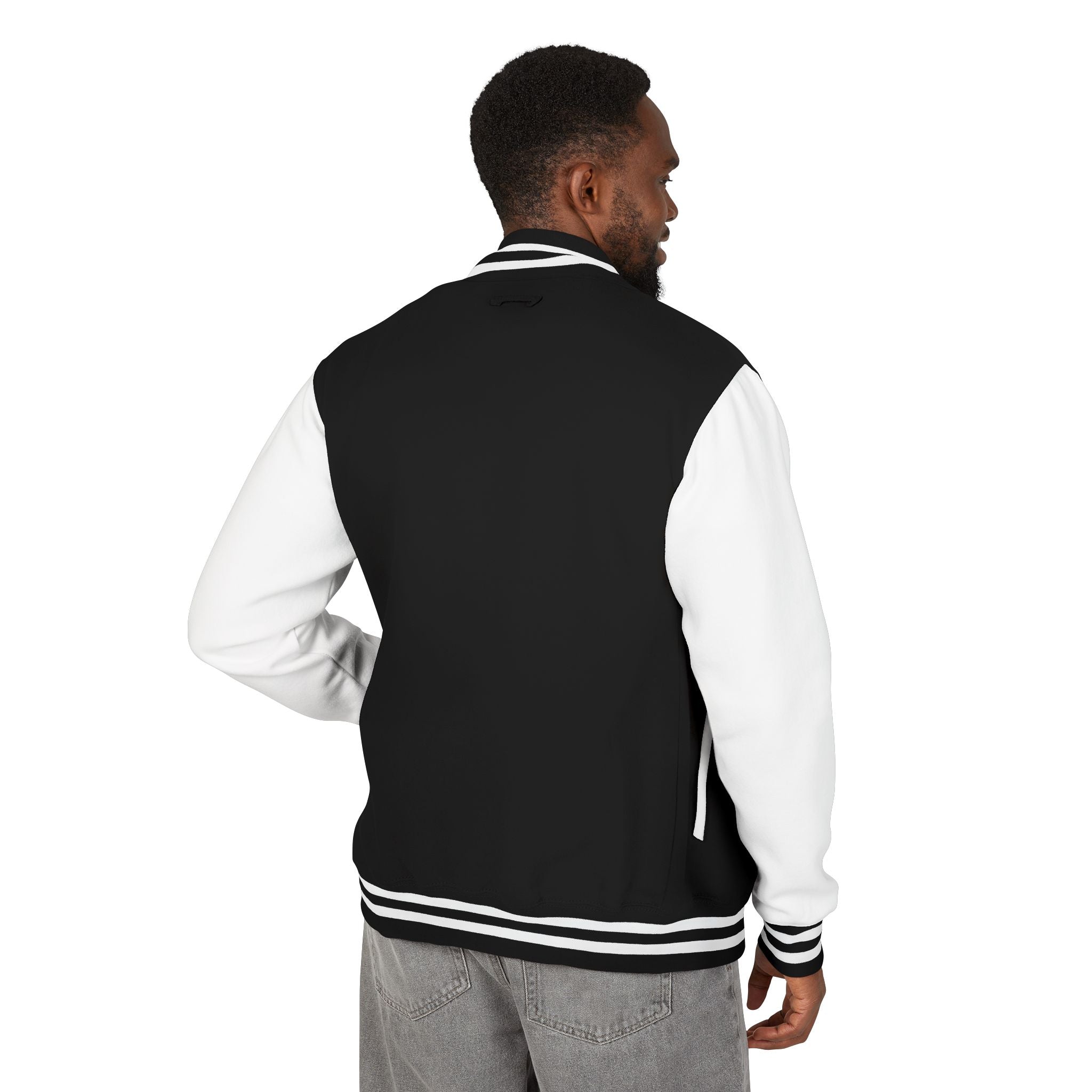 Veste Noir et Blanc avec Écusson